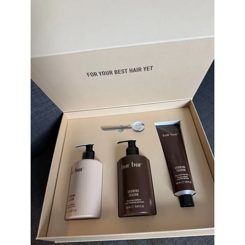 BUR BUR Growing Season Hair Care PR Set Shampoo Conditioner Mask Derma Roller